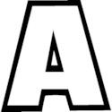 Big Outline Letter A -- Alphabet Coloring